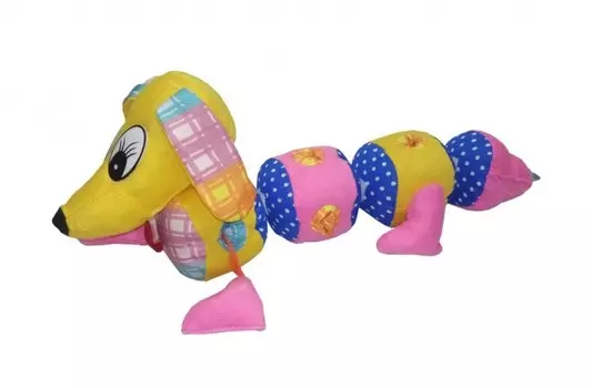 Мягкая игрушка Учитель мягконабивная Такса 40x9 см