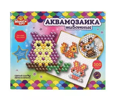 Multiart Аквамозаика Животные 300 бусин AQUABEADS300-MULART3