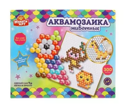 Multiart Аквамозаика Животные 300 бусин AQUABEADS300-MULART5