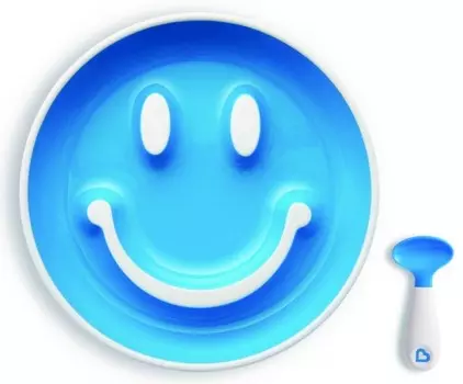 Munchkin Набор Улыбка: тарелка на присоске и ложка