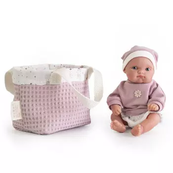 Munecas Antonio Juan Кукла пупс Пепита в сумочке 21 см