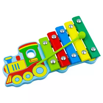 Музыкальный инструмент Alatoys Ксилофон Паровозик