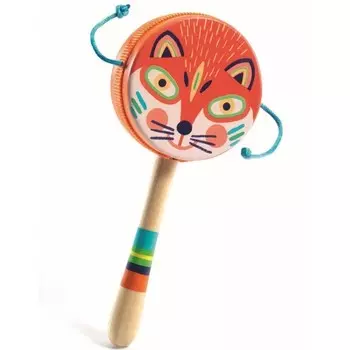 Музыкальный инструмент Djeco Деревянный ручной барабан