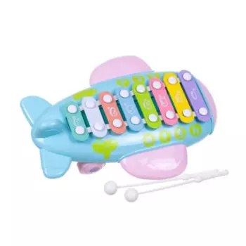 Музыкальный инструмент Dolemikki Ксилофон игрушечный Самолетик