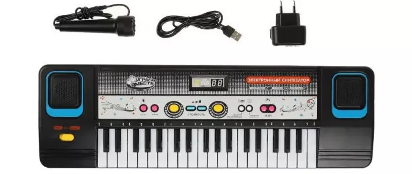 Музыкальный инструмент Играем вместе Электронный синтезатор 1604M356-R