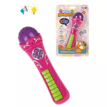 Музыкальный инструмент Наша Игрушка Микрофон 200174397