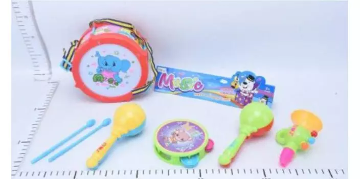 Музыкальный инструмент Russia Набор дудочка, маракасы, бубен