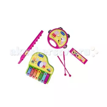 Музыкальный инструмент Свинка Пеппа (Peppa Pig) Набор инструментов на блистере