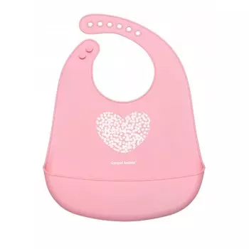 Нагрудник Canpol babies cиликоновый Pastelove