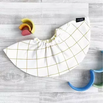 Нагрудник Mjolk двусторонний Клетка