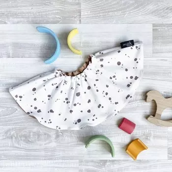 Нагрудник Mjolk Двусторонний Кляксы