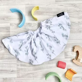 Нагрудник Mjolk Двусторонний limited series Эвкалипт