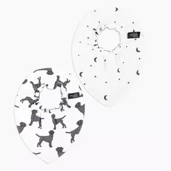 Нагрудник Mjolk Mini Собачки 2 шт.