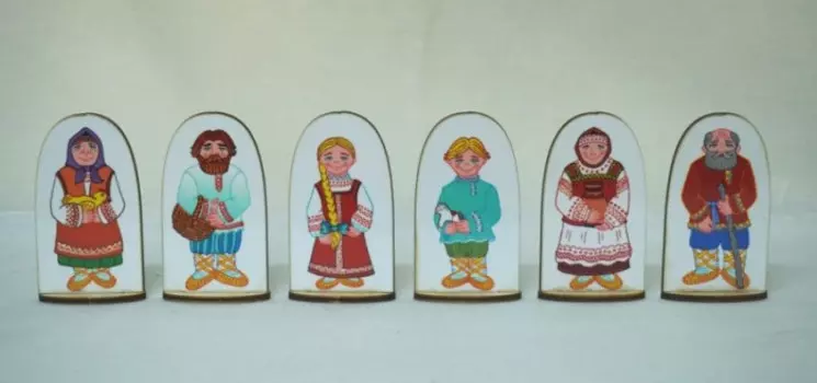 Наивный Мир Набор пальчиковых кукол Семья русская