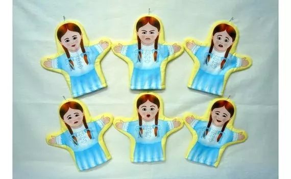 Наивный Мир Набор рукавичек Эмоции Девочки 6 шт.