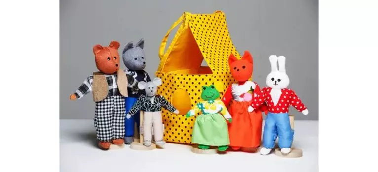 Наивный Мир Театр шагающий Теремок с домиком