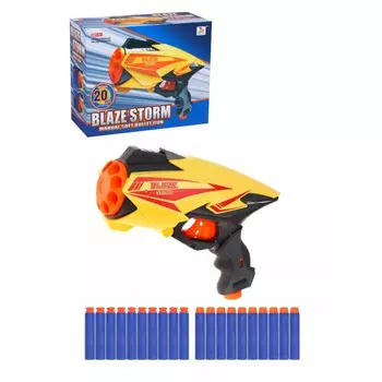 Наша Игрушка Бластер с мягкими пулями 7039 20 шт.