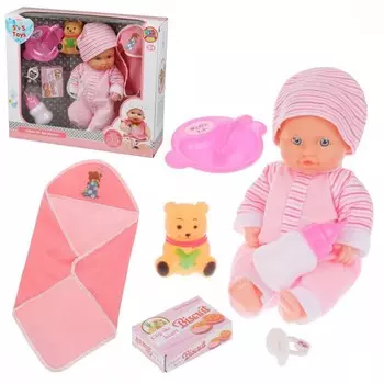 Наша Игрушка Игровой набор Мой малыш с 7 аксессуарами