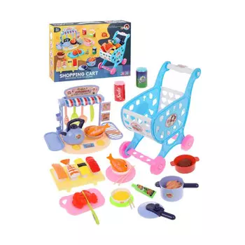 Наша Игрушка Игровой набор Тележка для покупок (64 предмета)