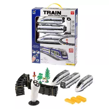 Наша Игрушка Игровой набор Железная дорога, ИК управление (30 деталей)