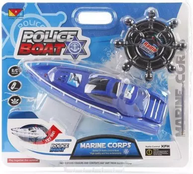 Наша Игрушка Катер радиоуправляемый Полиция
