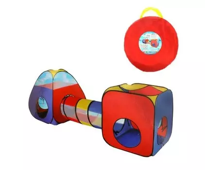Наша Игрушка Комплекс игровой 2 палатки с туннелем 320х95х98 см
