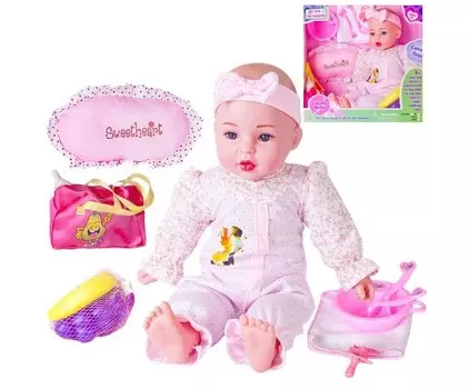 Наша Игрушка Кукла Машенька мягконабивная 40 см (10 предметов)