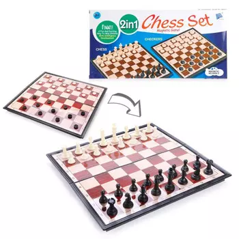 Наша Игрушка Настольная игра Шашки и шахматы 2 в 1