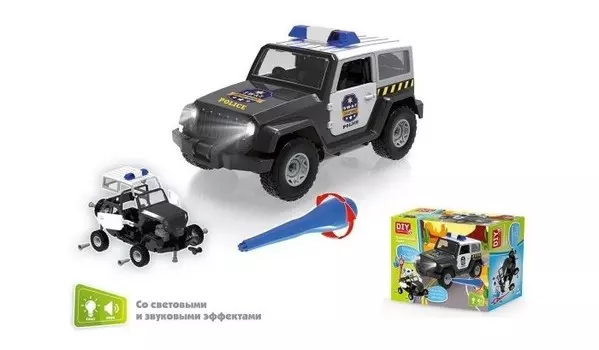 Наша Игрушка скрутка Полицейский джип