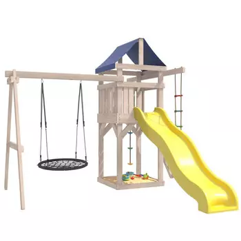 National Tree Company Детская площадка неокрашенная с качелями гнездо 100 см IgroWoods