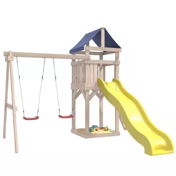National Tree Company Детская площадка неокрашенная Сlassic с качелями лодочка IgroWoods