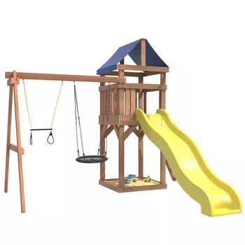 National Tree Company Детская площадка Сlassic с трапецией и качелями гнездо 60 см IgroWoods