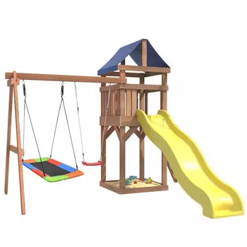 National Tree Company Детская площадка Сlassic с качелями лодочка и прямоугольным гнездом Лодка IgroWoods