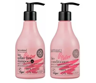 Natura Siberica Professional Hair Evolution Набор для волос be color Шампунь для волос + Бальзам 250 мл