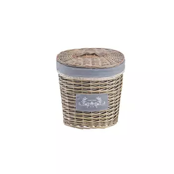 Natural House Корзина бельевая овальная Лён 36х32х21 см