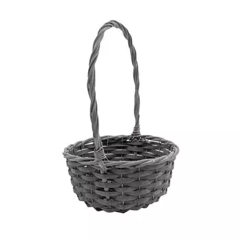 Natural House Корзина подарочная c ручкой круглая 30х30х14 см