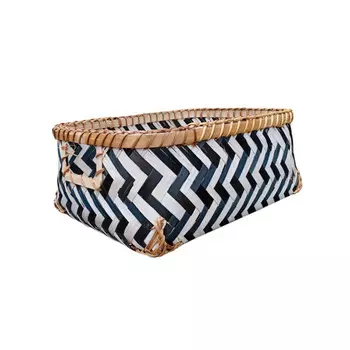 Natural House Корзина стеллажная с ручками Зигзаг 30х20х12 см