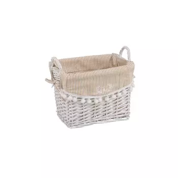 Natural House Корзина стеллажная высокая с ручками Колокольчик 29х22х19 см