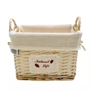 Natural House Корзина стеллажная высокая с ручками Natural life 29х22х19 см