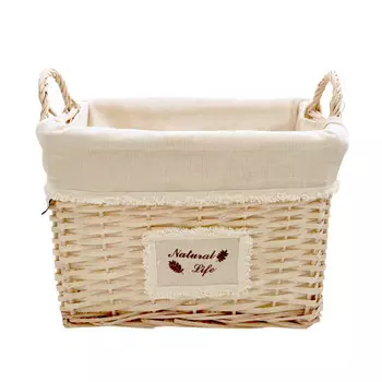 Natural House Корзина стеллажная высокая с ручками Natural life 36х26х26 см