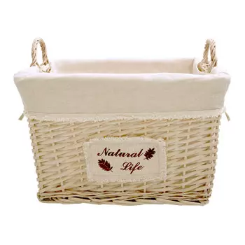 Natural House Корзина стеллажная высокая с ручками Natural life 44х33.5х30 см