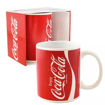 ND Play Кружка в подарочной упаковке Кока-кола Классическая Вкус наслаждения фарфор 330 мл