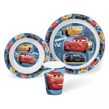 ND Play Набор пластиковой посуды для СВЧ Тачки К гонкам готов (3 предмета)