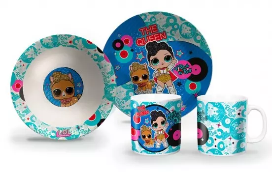 ND Play Набор посуды из фарфора L.O.L. Queen (3 предмета)