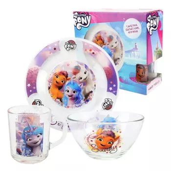 ND Play Набор посуды Мой маленький пони Сияй 3 предмета подарочная упаковка стекло