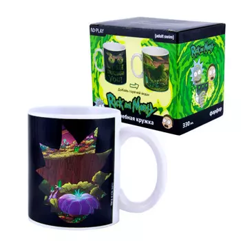 ND Play Термо-кружка Рик и Морти Мы видим сквозь тебя в подарочной упаковке фарфор 330 мл