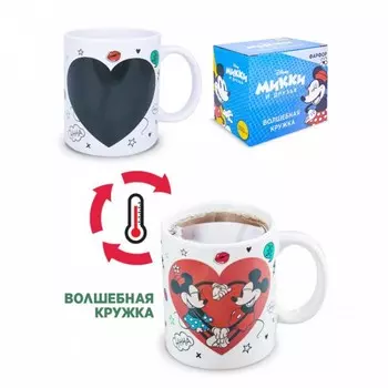 ND Play Термо-кружка в подарочной упаковке Микки и Минни Сердце 330 мл