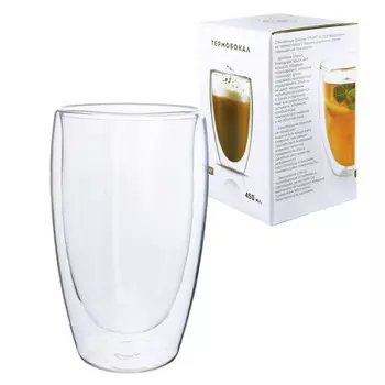 ND Play Термобокал с двойными стенками в подарочной упаковке стекло 450 мл