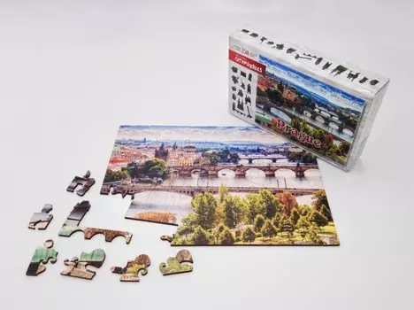 Нескучные Игры Деревянный пазл Citypuzzles Прага