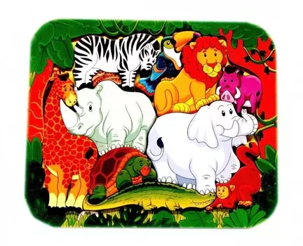 Нескучные Игры Зоопазл Африка (11 деталей)